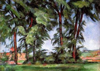 “Tall Trees at The Jas de Bouffan” (1833) by Paul Cezanne
