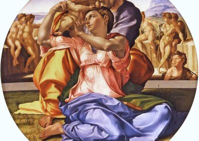 “Doni Tondo” (1504-06) by Michelangelo