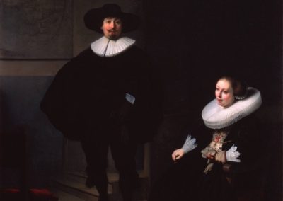 “A Lady and Gentleman in Black” (1633) by Rembrandt