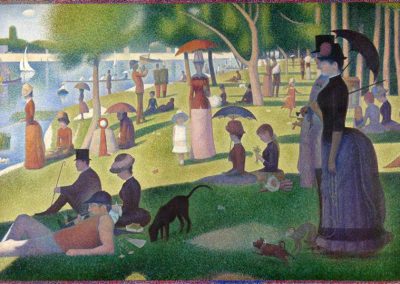 “Sunday Afternoon on the Island of La Grande Jatte” (1884-86) by George Seurat