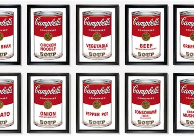 “Campbell’s Soup Cans” (1962) by Andy Warhol